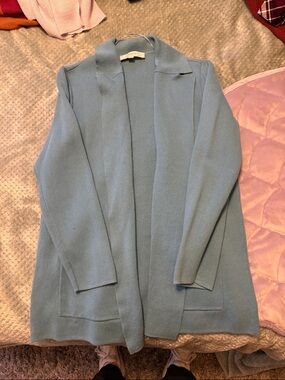 LOFT Sky Blue Knit Cardigan